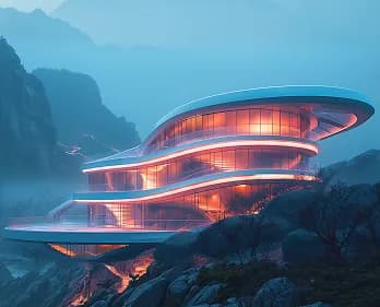 When the mountains breathe at first dawn